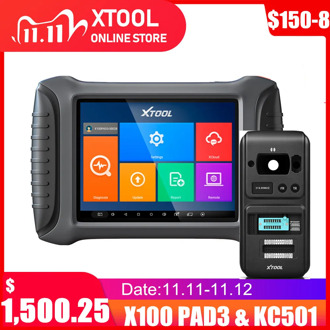 XTOOL Auto Key programmer X100 PAD3 KC501 X100 PAD Elite for Toyota All key lost Odometer Adjustment OBD2 Car Diagnostic Tool