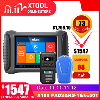 XTOOL Auto Key programmer X100 PAD3 KC501 X100 PAD Elite for Toyota All key lost Odometer Plus KS-1 SMART KEY SIMULATOR