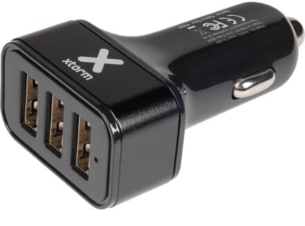 Xtorm Car Charger 3x USB (36W) Autolader Zwart - One size