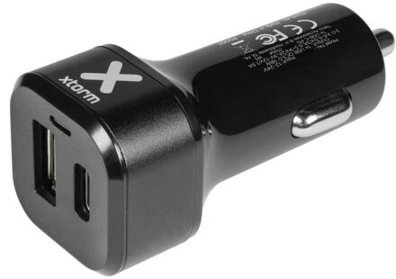 Xtorm Car Charger Pro USB / USB-C PD (48W) Autolader Zwart - One size