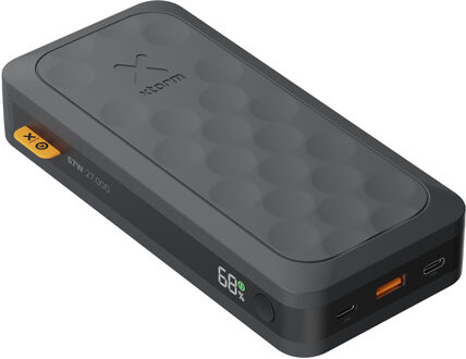 Xtorm Fuel Series 5 67W Powerbank 27.000 mAh - LED Display - 2 x USB-C PD / 1 x USB-A - FS5 - GRS materiaal - Beveiligingsfuncties Zwart