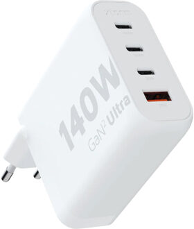 Xtorm GaN2-Ultra Charger 140W 3xUSB-C USB-A Oplader Wit