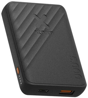 Xtorm Go2 Powerbank - 5.000 mAh - Dubbele poorten - Krachtige powerbank - Duurzame technologie - Charcoal Black Zwart