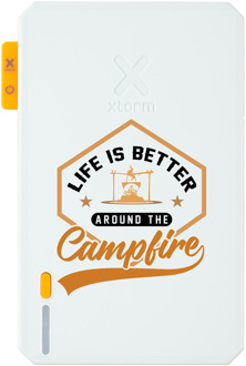 Xtorm Powerbank 5.000mAh Wit - Design - Campfire life