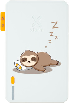 Xtorm Powerbank 5.000mAh Wit - Design - Sleeping Sloth