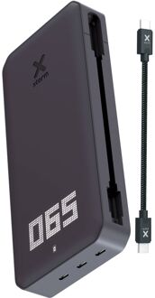 Xtorm Titan Fan Edition 60W Powerbank 24000mAh - 3 x USB-C PD - LED scherm - Zwart 60W FE