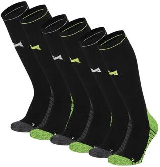 Xtreme Compressie Sokken Hardlopen 6-pack Multi Black-35/38 - 35/38