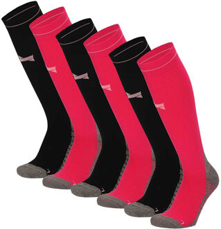 Xtreme Compressie Sokken Hardlopen 6-pack Multi Pink-35/38 - 35/38