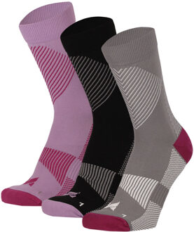 Xtreme Compressiesokken Quarter 3-pack Multi Purple-39/42 - 39/42