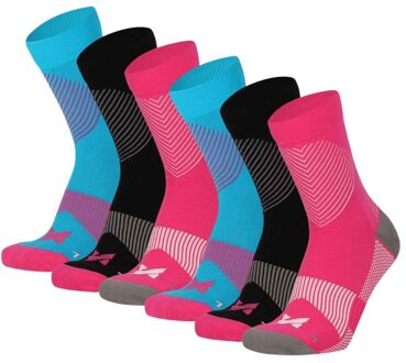Xtreme Compressiesokken Quarter 6-pack Multi Pink-35/38 Roze - 35/38