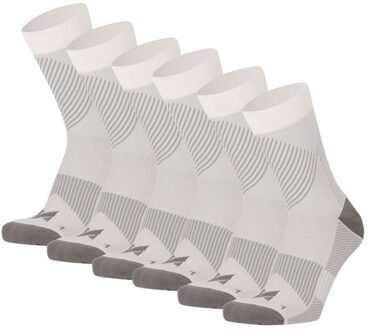 Xtreme Compressiesokken Quarter 6-pack Multi White-35/38 Wit - 35/38