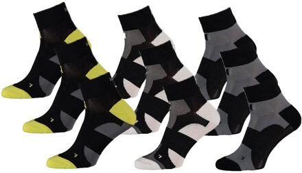 Xtreme Fietssokken Quarter 9-pack Multi Black-45/47 - 45/47