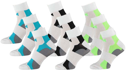 Xtreme Fietssokken Quarter 9-pack Multi White-35/38 - 35/38
