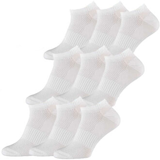 Xtreme Fitness Sneakersokken 9-pack wit-42/45 - 42/45