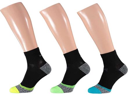 Xtreme Hardloop Sokken 3-pack Multi Black-35/38