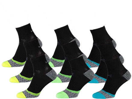 Xtreme Hardloop Sokken 9-pack Multi Black-39/42 - 39/42