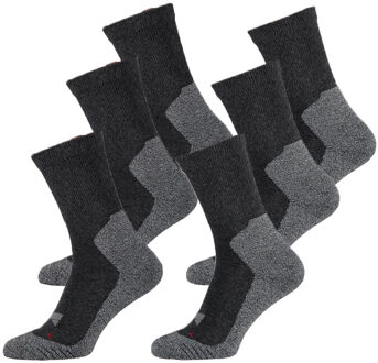 Xtreme Hiking Sokken 6-pack Multi Antraciet-39/42 - 39/42