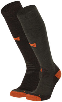 Xtreme Outdoor Sokken Compressie 2-pack Multi Green-39/42 Groen - 39/42