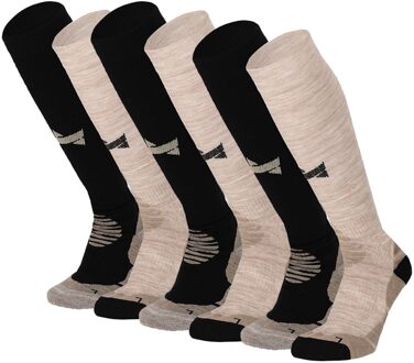 Xtreme Outdoor Sokken Compressie 6-pack Multi Beige-35/38 - 35/38