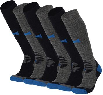 Xtreme Outdoor Sokken Compressie 6-pack Multi Grey-42/45 Grijs - 42/45