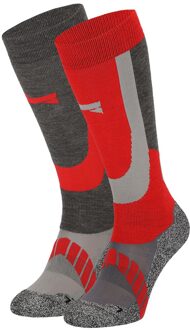 Xtreme Skisokken Unisex 2-pack Multi Red-35/38 - 35/38