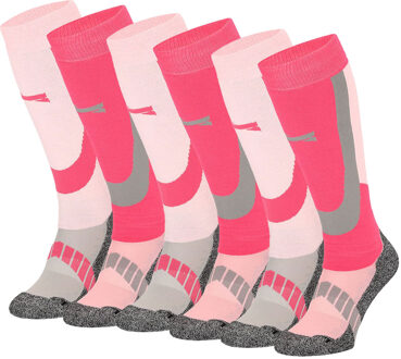 Xtreme Skisokken Unisex 6-pack Multi Pink-35/38 - 35/38