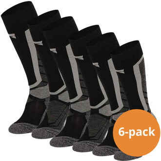 Xtreme Snowboard Sokken 6-pack Multi Black-35/38 Zwart - 35/38