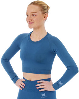 Xtreme Sportswear Croptop lange mouwen Dames Blauw-S