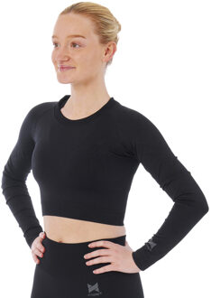 Xtreme Sportswear Croptop lange mouwen Dames Zwart-L