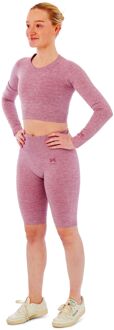Xtreme Sportswear Dames Sportset - Korte Sportlegging + Sport Croptop - Roze-M - M