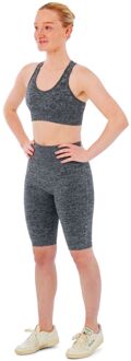 Xtreme Sportswear Dames Sportset - Korte Sportlegging + Sporttop - Antraciet Melange-L - L