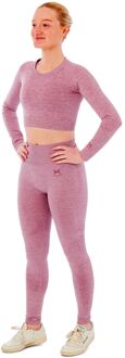 Xtreme Sportswear Dames Sportset - Sportlegging + Sport Croptop - Roze-XL - XL