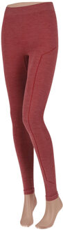 Xtreme Thermolegging Dames Merino Wol Red Melange-L Rood - L
