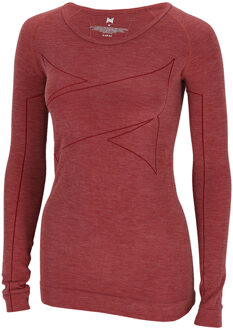 Xtreme Thermoshirt Dames Merino Wol Red Melange-M Rood