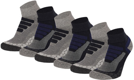 Xtreme Wandelsokken Quarter 6-pack Multi Blue-35/38 - 35/38