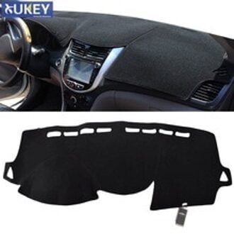 Xukey Dashboard Cover Dashmat Dash Mat Pad Zonnescherm Dash Board Cover Fit Voor Hyundai Solaris Accent Verna