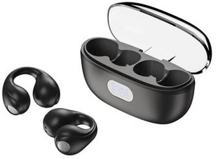 XUNDD X18 TWS Clip-on koptelefoon V5.3 Bluetooth luchtgeleiding open oortelefoon draadloze sport oorhaak koptelefoon - zwart