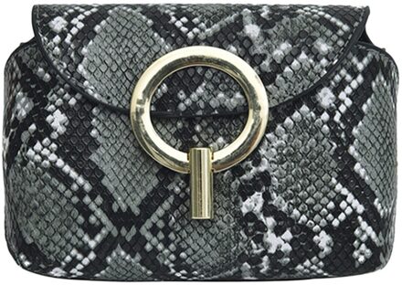 Xwomen heuptas Outdoor Hasp Serpentine print Borst Telefoon houder riem Tassen fanny pack Bauchtasche Grijs