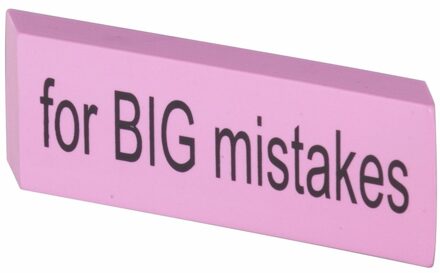 XXL Gum - roze - Big Mistake - 14 cm - grote gummen