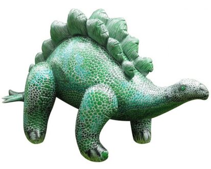 XXL opblaas Stegosaurus groen 117 cm - Opblaasfiguren Multikleur