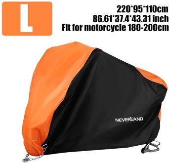 Xxxl 295Cm Zwart Zilver Water Regen Proof Motorcycle Covers Motoren Stof Sneeuw Uv Zon Scooter Protector Cover Outdoor D35