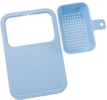 Xyj 1 Pcs Keuken Koken Snijplank Plastic Wassen Afdruiprek Multifunctionele Huishoudelijke Praktische Accessoire Groenten Opslag B.blauw