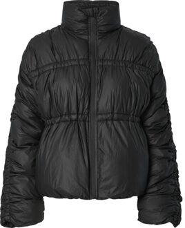Y.A.S Yasflick ls short padded jacket s. black - maat 36 Veelkleurig