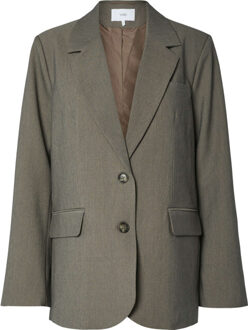 Y.A.S Yasreemaj ls blazer noos grey melange Bruin - 40