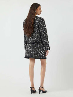 Y.A.S Yasvalenda hmw tweed skirt show black Zwart - 36