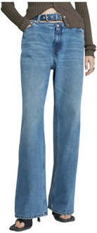 Y-Belt Loose-Fit Jeans Y/Project , Blue , Dames - W28,W29,W26,W27