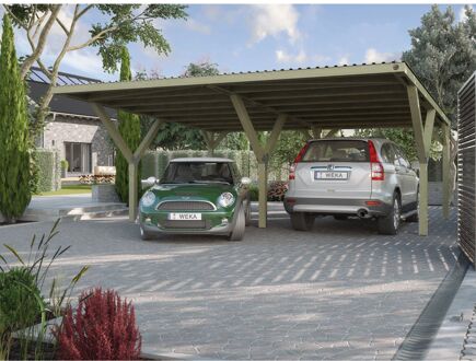 Y-carport 612 Met Stalen Dak 588x362cm
