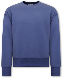 Y-TWO Basic oversize fit sweat-shirt Blauw - L