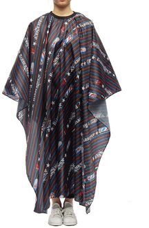 Y & W & F 1 st Multi-stijl Polyester Kappers Schort Doek huidvriendelijke Haar Styling leveringen Salon Kapper Wrap Gown 02 zwart wit