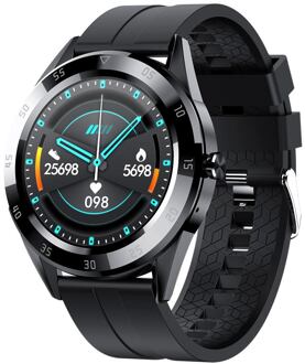 Y10 1.54 'Full Touch Mannen Smart Horloge IP68 Waterdicht Tarief Bloeddruk Bluetooth Gezondheid Sport Smartwatch Voor Android ios zwart
